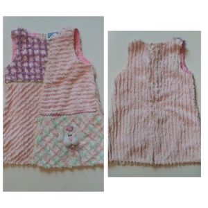 CHENILE STRIPED EASTER BUNNY DRESS | 4T